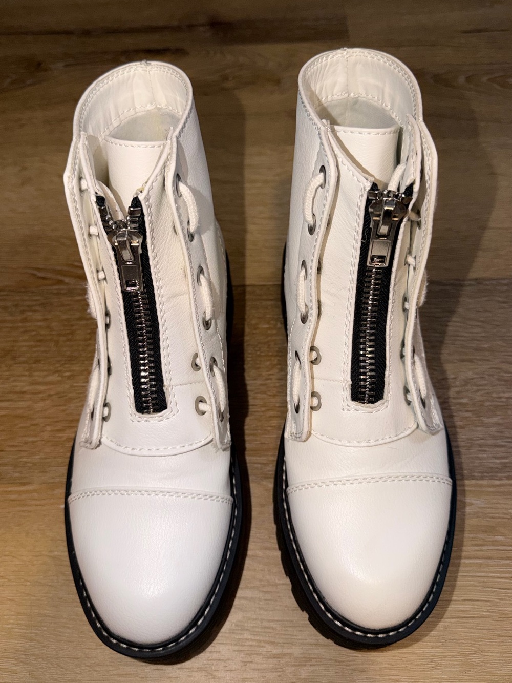 Women’s Forever 21 White Combat Boots